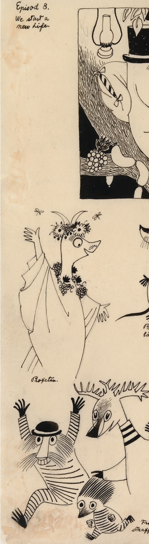 moomin character art by tove jansson.